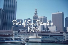 35mm slide Port of San Francisco - 1979 picture