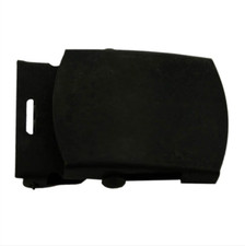 GENUINE U.S. NAVY BELT BUCKLE: BLACK ROLLER - MALE picture