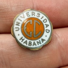 Rare Universidad De Habana Lapel Pin Enamel Cuba University Havana Economics ? picture