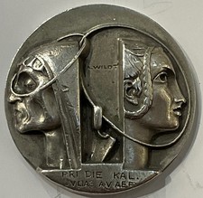 WILDT ADOLFO SCULPTOR SILVER MEDAL SOUVENIR NEW MASTER PLAN OF MILAN picture