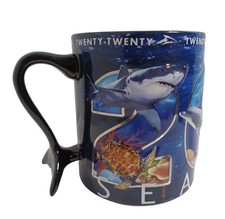 SEAWORLD SHAMU LARGE Coffee Mug Sharks Dolphins Penguins Twenty-Twenty 2020 3D picture