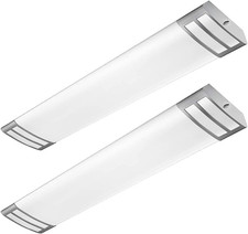 4Ft LED Flush Mount Linear Lights 40W 4500Lm Kitchen Light Fixtures, 4000K, 4 Fo picture