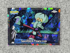 2025 SpongeBob Topps Chrome Squilliam Fancyson #13 Nightshift Variant SSP /25 picture