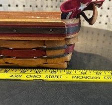 1993 Longaberger Crisco American Baking Celebration Basket Stars & Stripes Combo picture