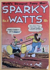 Sparky Watts #4 G/VG (3.0) Origin Columbia 1944 picture