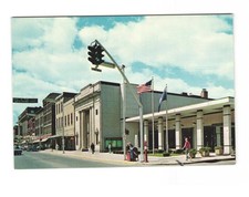 Business district, ONEONTA NY Vintage postcard unposted picture