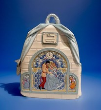 NWT Loungefly Disney Cinderella Stained Glass Portrait Hard T Backpack EXCLUSIVE picture