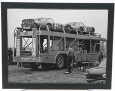 Framed 1964 Shelby Daytona Car Hauler - Tour de France Reproduction - 11x8.5 picture