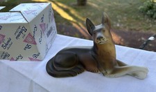 Vintage Royal Dux Bohemian Dog Figurine German Shepherd 7 inch New Old Stock picture