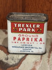 Vintage Trexler Park Ground Paprika Spice Tin. 1 Oz.  Allentown PA picture