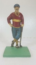 Cast Iron Doorstop Golfer Golf Midwest Importers of Cannon Falls picture