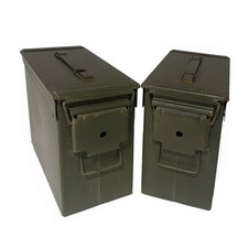 Tall 50 Cal Ammo Can Grade 1 US Military Surplus - 2 Pack picture