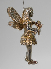 Rare HARRY SMITH Solid Sterling FAIRY Christmas Ornament Mini Figurine Signed picture