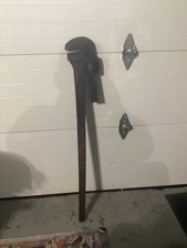 Trimont Mfg Co Roxbury Mass 48 Inch Trimo Pipe Wrench USA MADE VG Working Cond picture