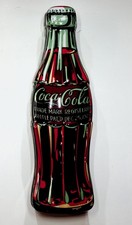 Coca Cola Bottle Shaped Tin Box 2003 Collectible Metal Container Empty picture