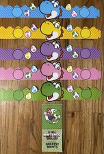 Super Mario Yoshi Paper Crown Set (5) + Brochure Universal Fan Fest Nights 2026 picture