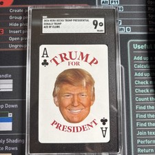 2024 Hero Decks Trump Presidential Ace Of Clubs picture