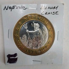 Neptune Luxury Cruise $10 TEN DOLLAR GAMING TOKEN .60 .999 FINE SILVER MINT picture