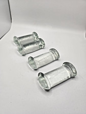 4 VTG Abbott Glass Knife Rest Set, table setting picture
