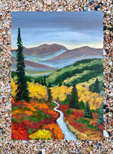 ACEO Art Card PRINT of Hand Painted & Signed Acrylic Original 3.5inx2.5in picture
