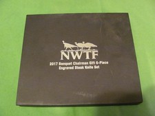 NWTF - 2017 Banquet Chairman Gift 6- Piece Engraved Serrated Steak Knife Set picture