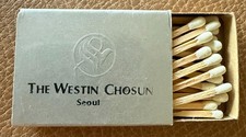 Vintage 1980s Westin Chosun Seoul Korea Hotel Matchbox Matches Luxury Travel picture