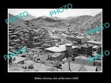 Bisbee Arizona View Of The Town c1940 Old Large Historic Photo picture