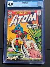 Showcase 34 1961 DC Comics CGC VG 4.0 1st App Silver Age Atom picture