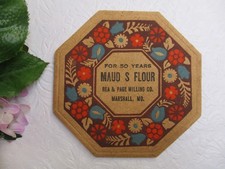 Vintage Advertising Coaster Maud S Flour Rea & Page Milling Co. Marshall, Mo. picture