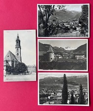 4 x Postcard Bolzano in Italy 1929/31/32 Parish Church and City Panorama (174650 picture
