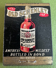 Old Schenley Straight Bourbon Whiskey Vintage Matchbook, Full, Unstruck, Nice  picture