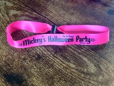 2025 Pink UNCUT Disney Mickeys Not So Scary Halloween Party Wristband picture