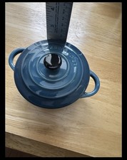 NWT Le creuset Mini Round Cocotte. Teal. Includes Matching Lid. picture