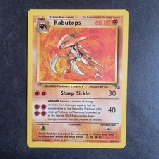 24/62 Kabutops MP Fossil Rare Pokemon TCG Card 2009 picture