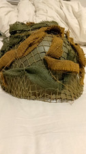 ORIGINAL FRONT SEAM WW2 Us M1 Steel Pot Helmet With Original Scrim picture