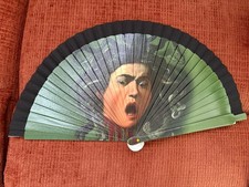 Uffizi Gallery Italy Souvenir Gift Medusa Caravaggio Hand Fan picture