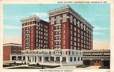 Indiana Postcards      Hotel McCurdy Riverside View Evansville Indiana picture