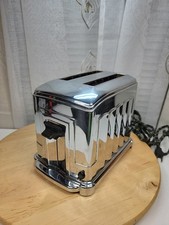 VTG Toastmaster M#1B5 McGraw Electric Art Deco Chrome 2-Slice AS IS READ picture