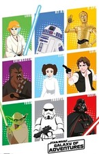 STAR WARS - GALAXY OF ADVENTURES - CHARACTER GRID POSTER - 22x34 - 17424 picture