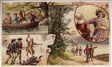 Vintage 1892 Arbuckle Bros. Coﬀee Advertising Trade Card for Delaware picture