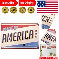 Charming 12 x 8 Metal Vintage Sign - Perfect for Home, Bar, or Coffee House picture