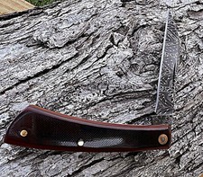 JEFF PEARCE CUSTOM CHAD NICHOLS DAMASCUS TALON WESTINGHOUSE RED LINEN MICARTA picture