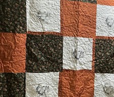 Patchwork Vizsla Quilt 56”x54” wide. Handmade picture