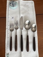 Vintage Lauffer Towle Palisander MCM Flatware 5 PC Dinner Setting picture