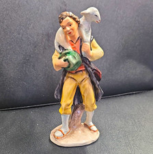 Vintage Friedel Bavaria Shepherd Boy Lamb Figurine West Germany Hand Painted picture