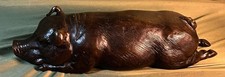 Cast Metal Bronze Art Sculpture Statue of a Lazy Sleeping Pig for Maitland Smith picture