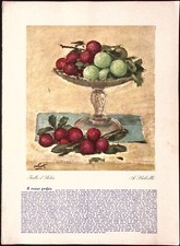 Vintage HOSTELLERIE CHATEAU DE LA CHÉVRE D'OR EZE VILLAGE Menu Italian Line picture