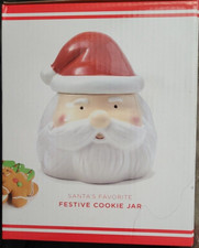 Santa Claus Head Cookie Jar 6.25