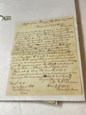 IOWA FRONTIER HANCOCK COUNTY ELECTION NOTICE 1858 SGD COUNTY JUDGE STATUES picture