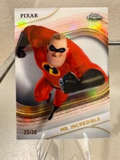 2025 Topps Chrome Disney Mr Incredible 25/30 White Refractor picture